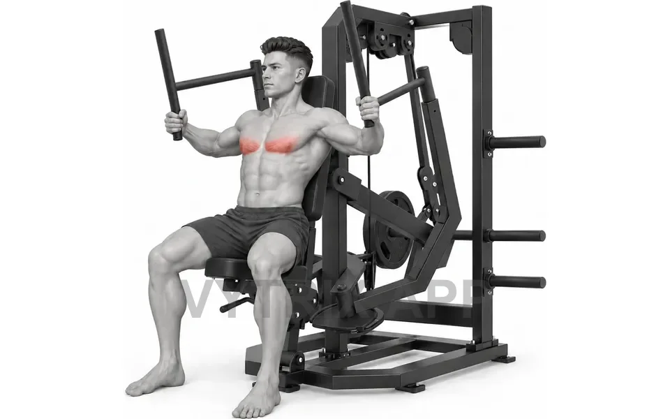 Uitvoering van Decline Pec Fly Machine