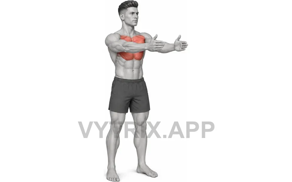 Uitvoering van Dynamic Chest Stretch (Bodyweight)