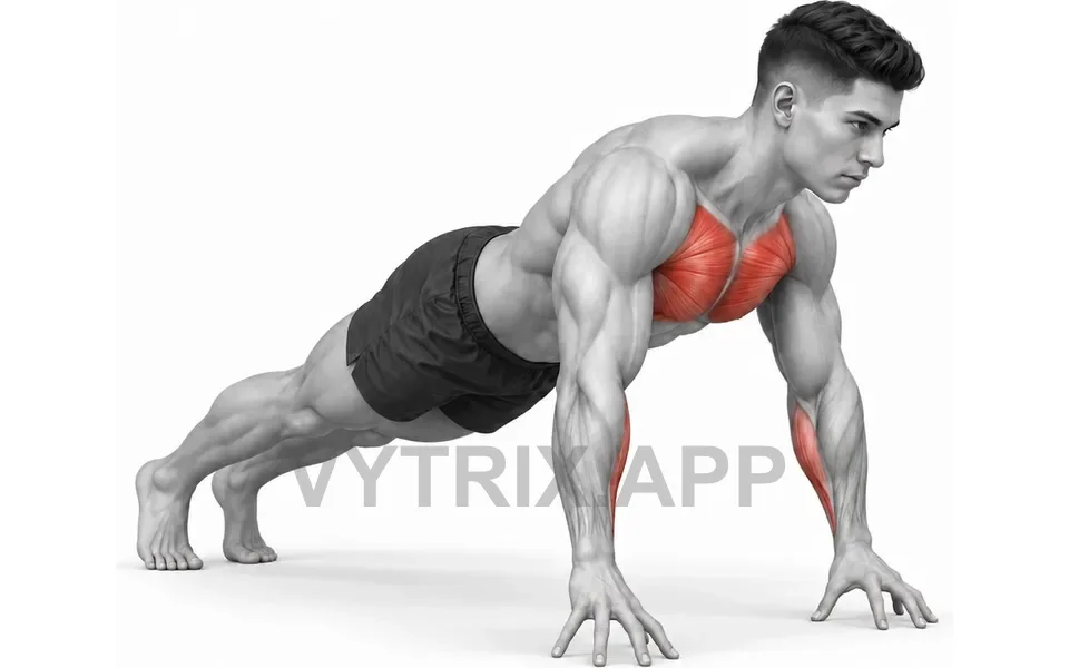 Uitvoering van Fingertip Push-Up (Bodyweight)