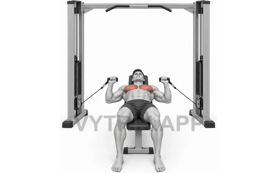Uitvoering van Flat Bench Press (Cable)