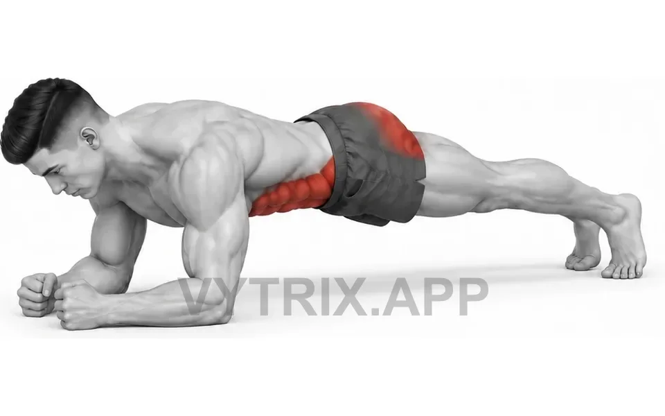 Uitvoering van Forearm Plank with Leg Lift (Bodyweight)