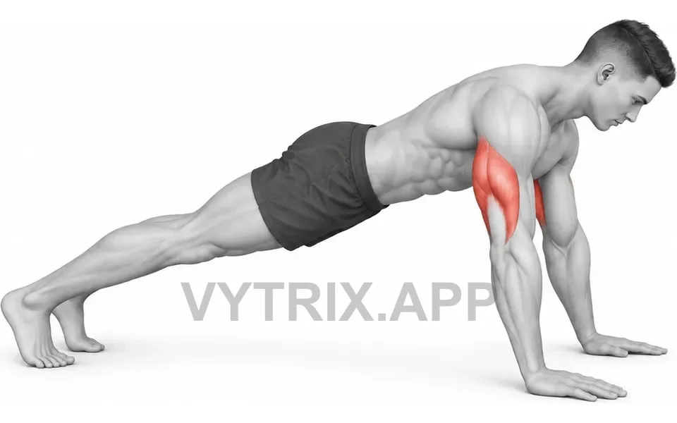Uitvoering van Forearm Push-Up (Bodyweight)