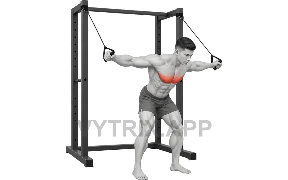 Uitvoering van High to Low Chest Fly (Resistance Band)
