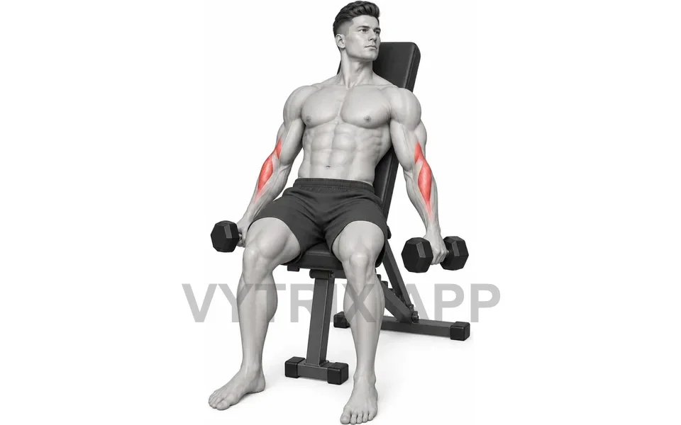 Uitvoering van Incline Hammer Curl (Dumbbell)