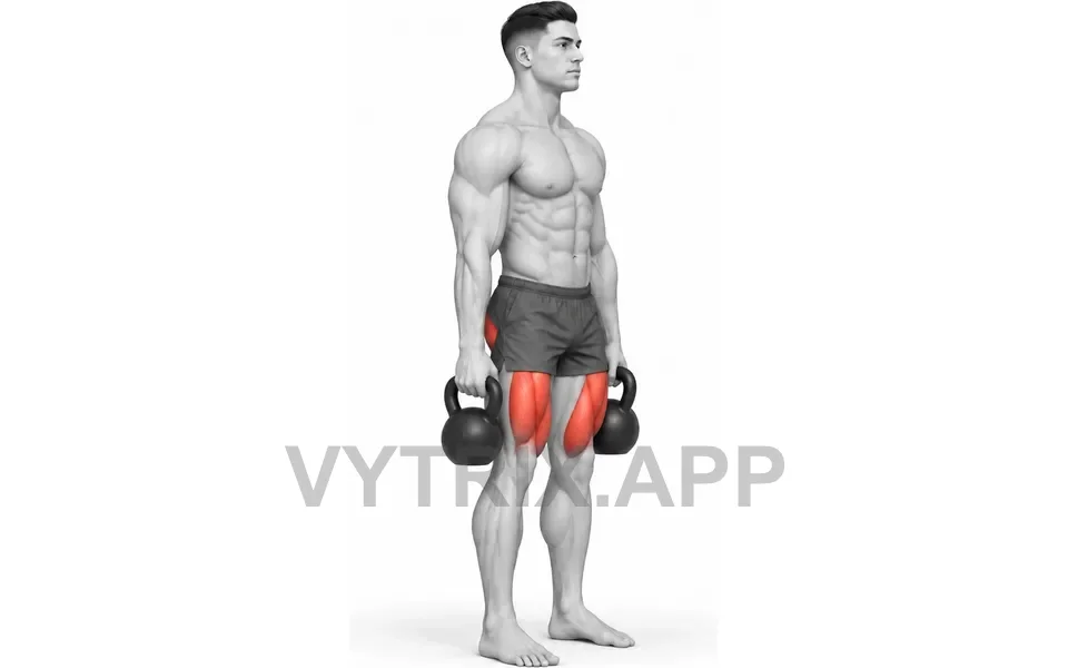 Uitvoering van Reverse Lunge (Kettlebell)