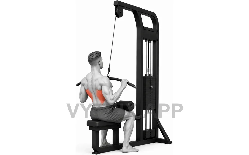 Uitvoering van Lat Pulldown