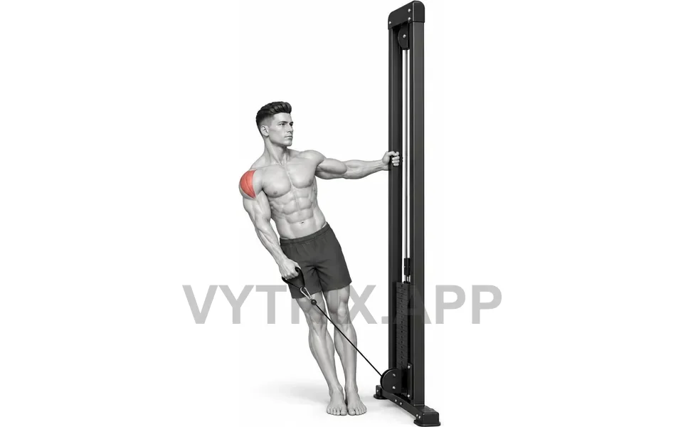Uitvoering van Leaning Lateral Raise (Cable)