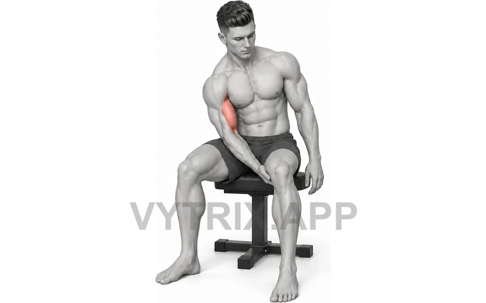 Uitvoering van Leg Resisted Concentration Curl (Bodyweight)