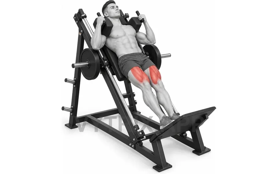 Uitvoering van Narrow Stance Hack Squat (Machine)
