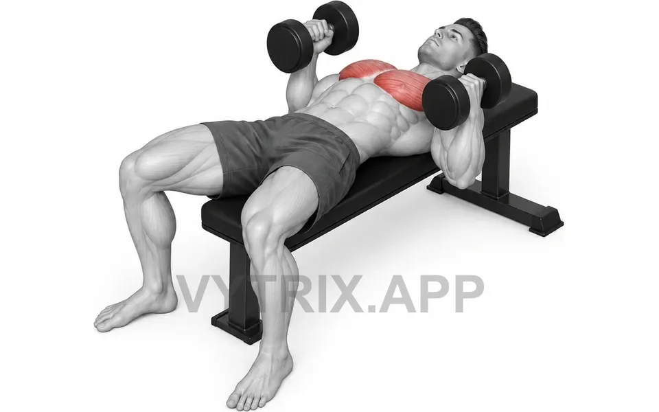 Uitvoering van Neutral Grip Bench Press (Dumbbell)