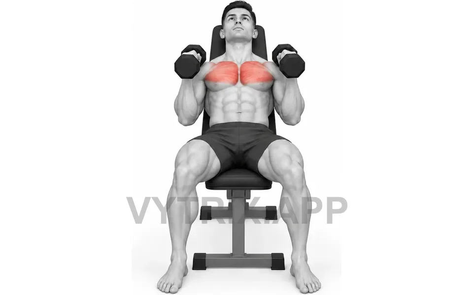 Uitvoering van Neutral Grip Incline Press (Dumbbell)