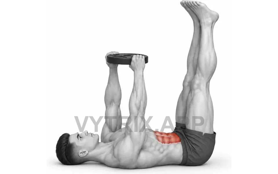 Uitvoering van Toe Touch Crunch (Weight Plate)