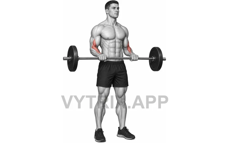 Uitvoering van Reverse Curl