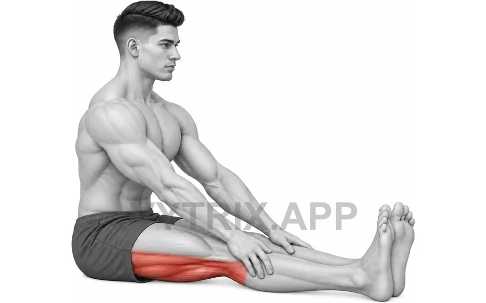 Uitvoering van Seated Double Leg Hamstring Stretch (Bodyweight)