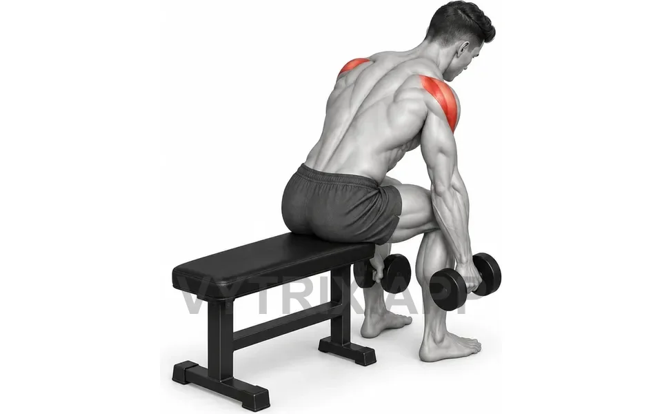 Uitvoering van Seated Rear Delt Fly (Dumbbell)