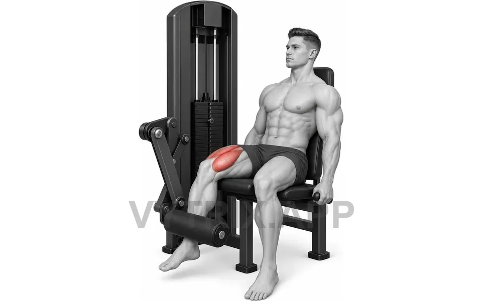Uitvoering van Single Leg Extension (Machine)