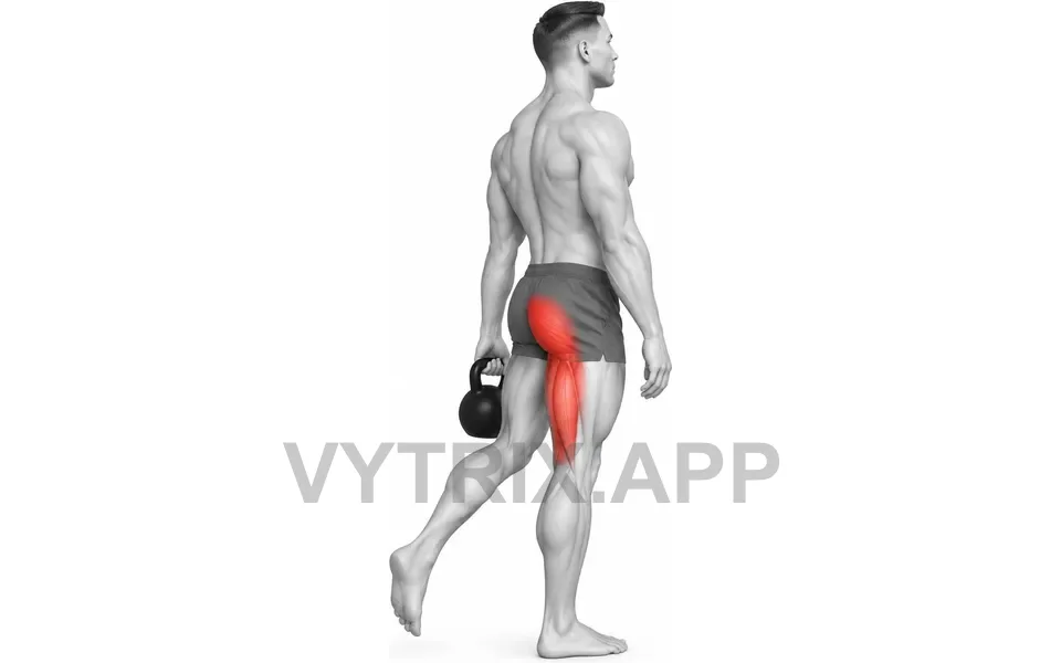 Uitvoering van Single Leg Romanian Deadlift (Kettlebell)