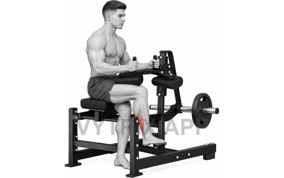 Uitvoering van Single Leg Seated Calf Raise (Machine)