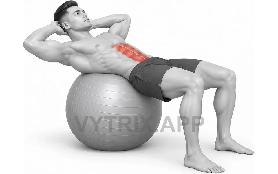 Uitvoering van Sit-Up (Stability Ball)