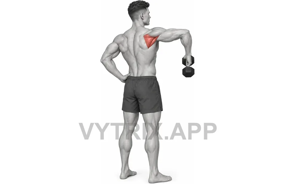 Uitvoering van Standing 90 Degree External Rotation (Dumbbell)