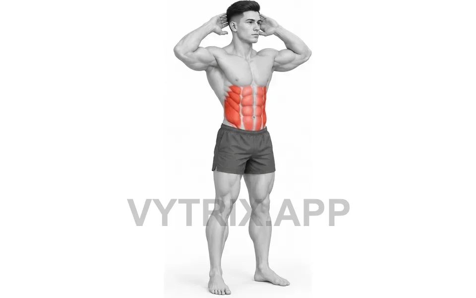 Uitvoering van Standing Cross Body Knee to Elbow (Bodyweight)