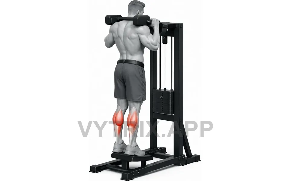 Uitvoering van Standing Machine Calf Raise