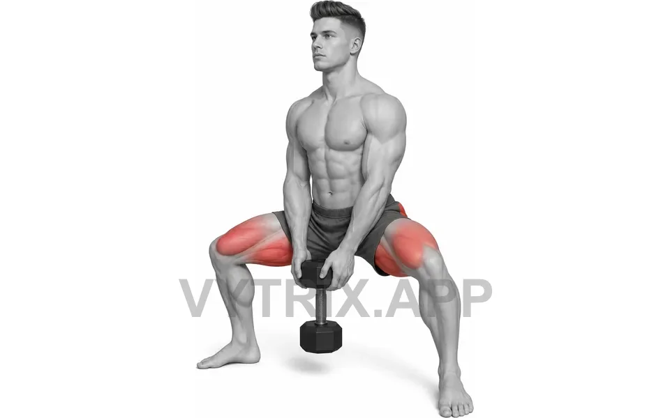 Uitvoering van Sumo Squat