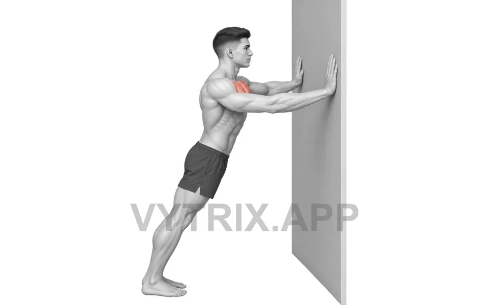 Uitvoering van Wall Push-Up (Bodyweight)