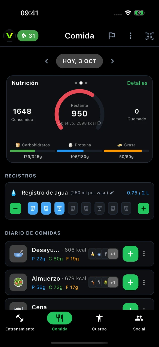 Alimentación · Vytrix