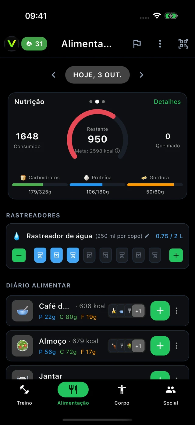 Alimentação · Vytrix