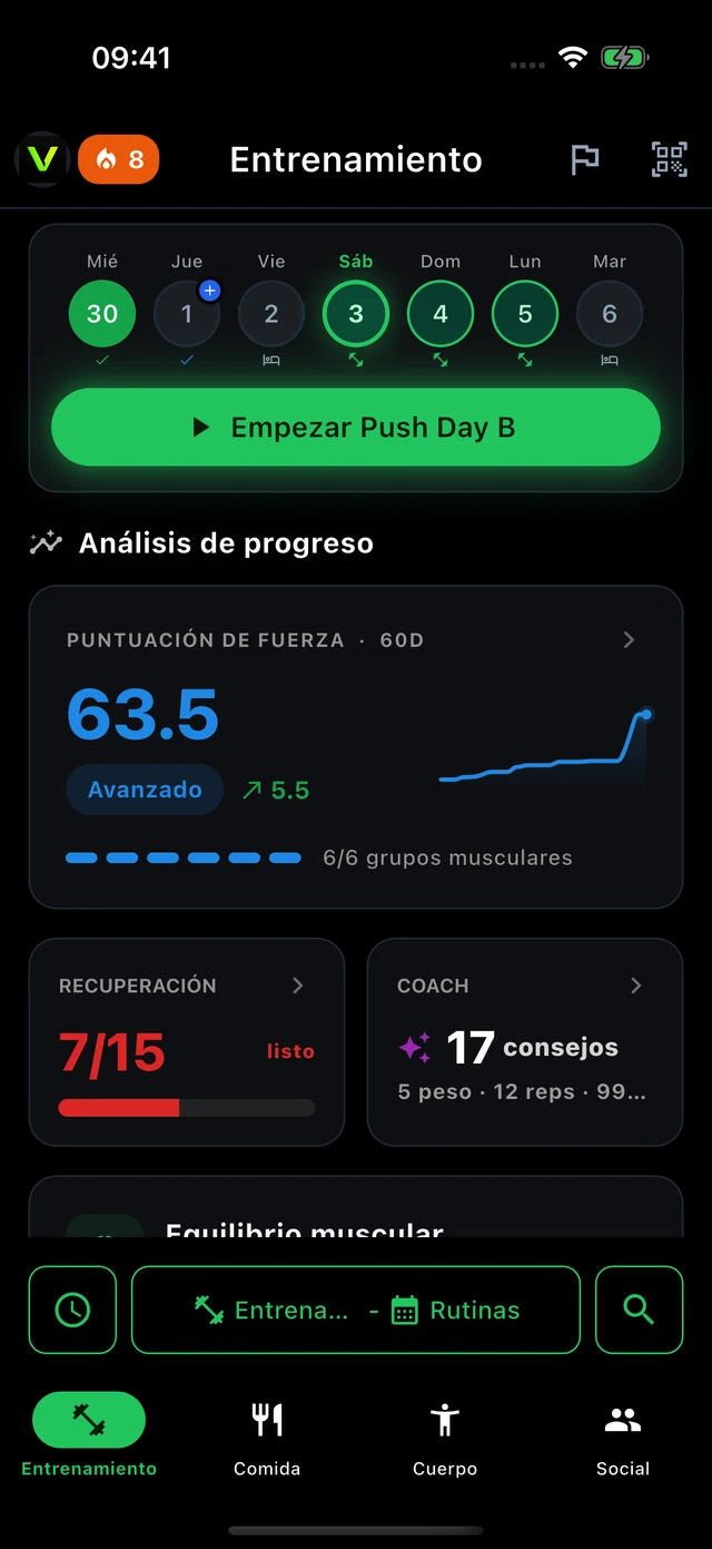 Entrenamiento · Vytrix