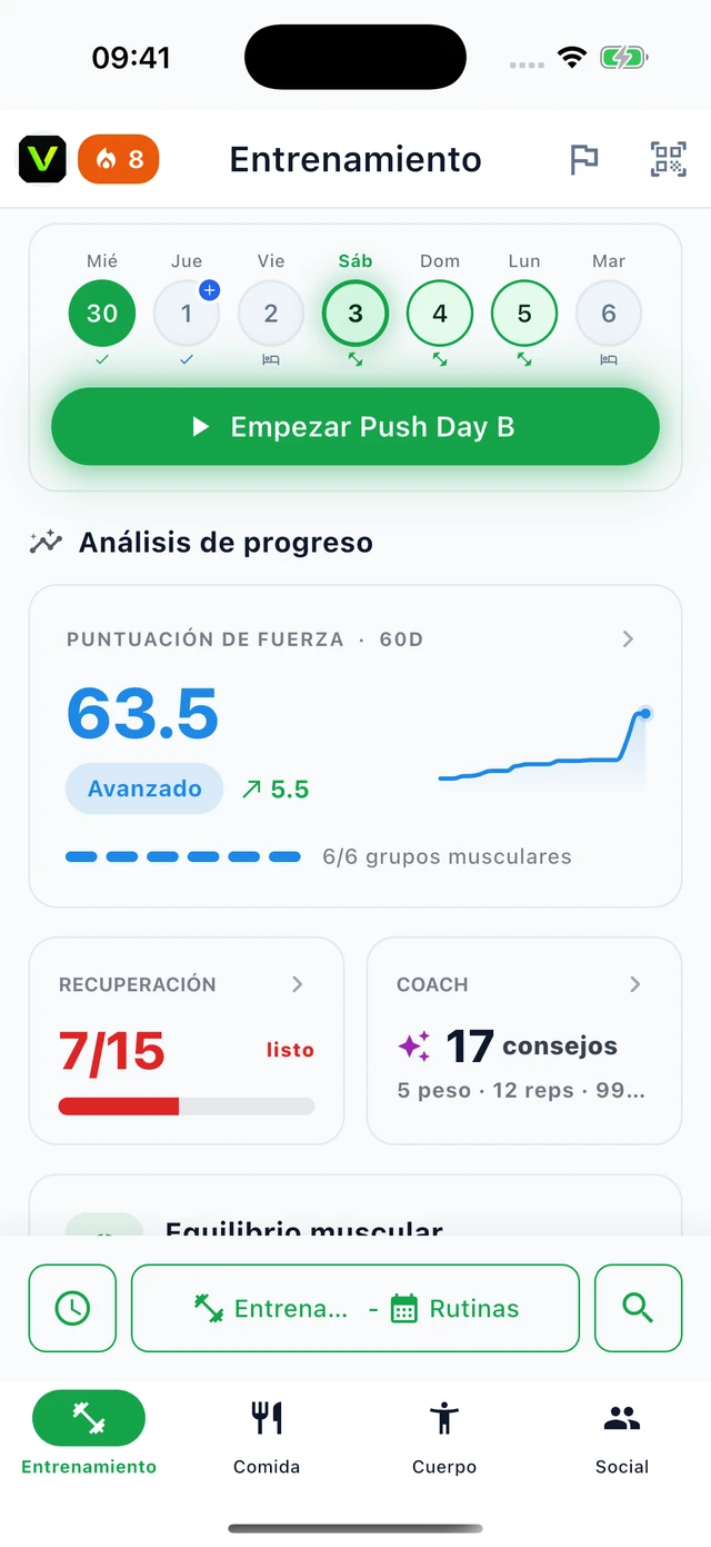 Entrenamiento · Vytrix