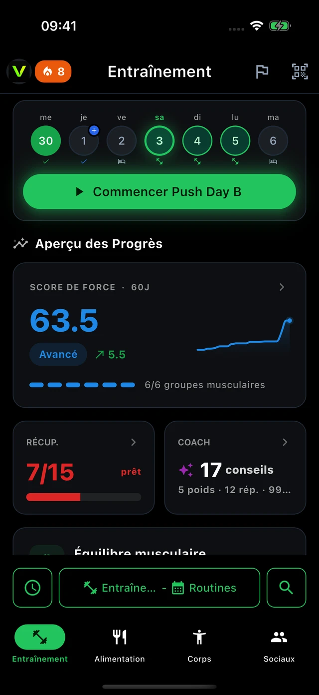 Entraînement · Vytrix