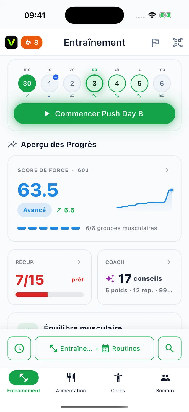 Entraînement · Vytrix